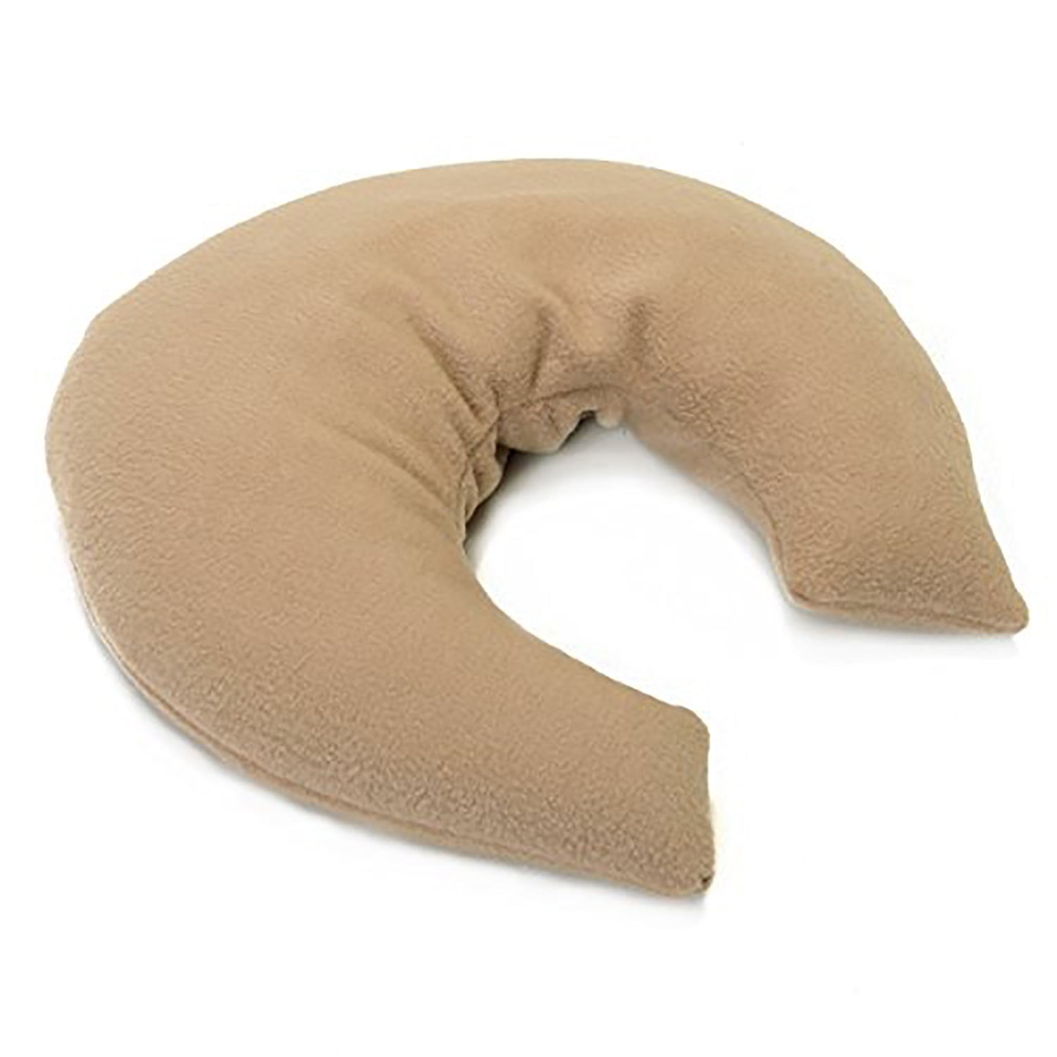 ROSE CRESCENT NECK PILLOW WITH FLEECE COVER 2"X 12" #3072F