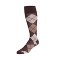 REJUVA SOCKS COMPRESSION KNEE HIGHS SMALL ARGYLE-CHESTNUT