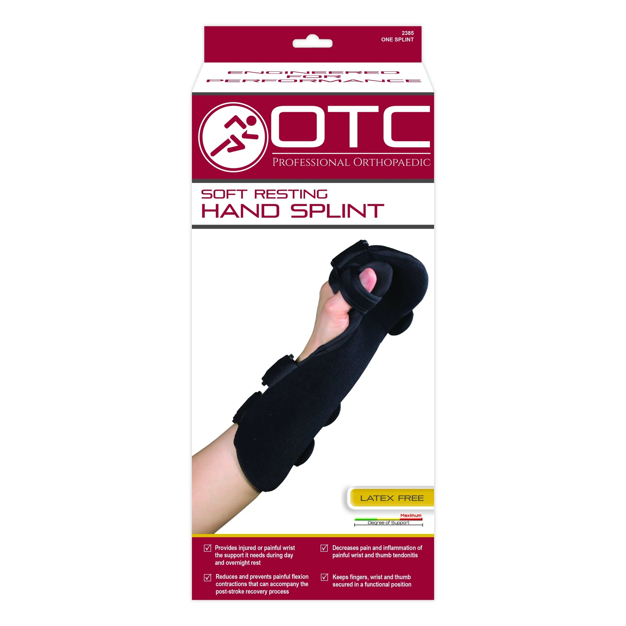 OTC SOFT RESTING HAND SPLINT S/M RIGHT #2385