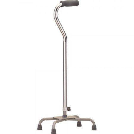 NOVA LARGE BASE QUAD CANE SILVER #5610SI