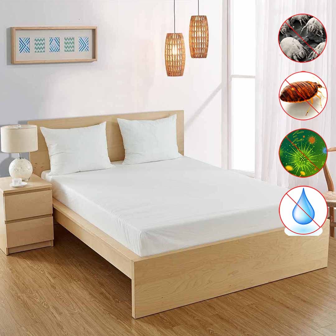 ROSE 3-GAUGE VINYL BEDDING PROTECTORS KING SIZE CONTOUR #5033