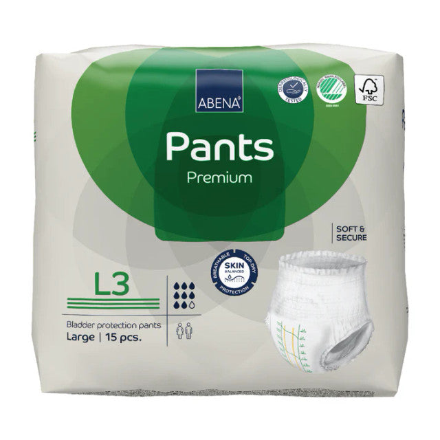 ABENA PANTS PREMIUM L3 BAG OF 15 #1000021327
