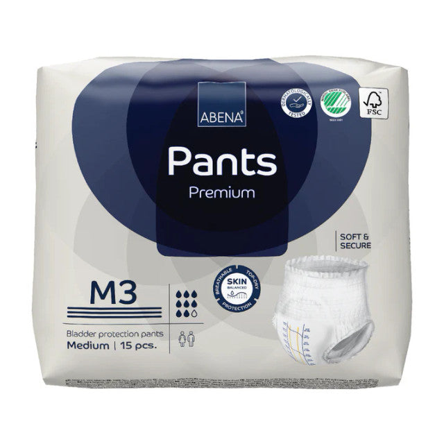 ABENA PANTS PREMIUM M3 BAG OF 15 #1000021324