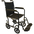 TUFFCARE WHEELCHAIR Compact Ultra-Light Fixed Arm Transporter 600