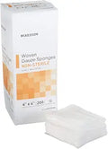 MCKESSON NON-WOVEN SPONGE NON-STERILE 4-PLY 4"X 4" 200 PER PACK #94442000