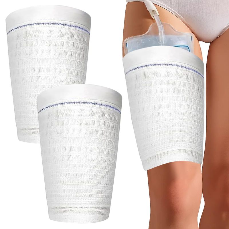 VIVE CATHETER LEG BAG HOLDER SLEEVES MEDIUM #LVA3078WHTM