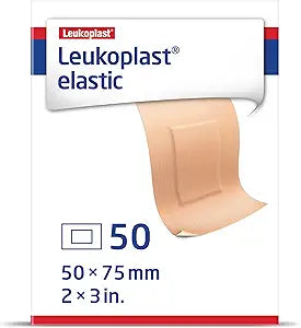 LUEKOPLAST ELASTIC FABRIC ADHESIVE DRESSING 50 COUNT #76456-10