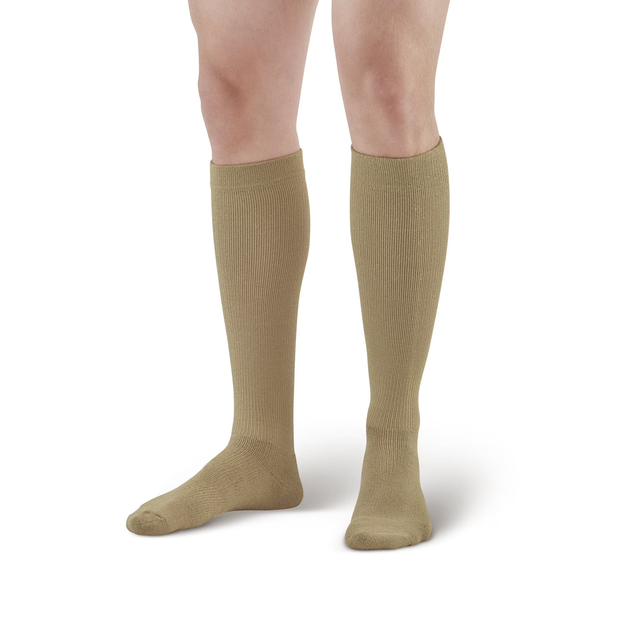 REJUVA COOLMAX COMPRESSION KNEE HIGHS X-LARGE KHAKI