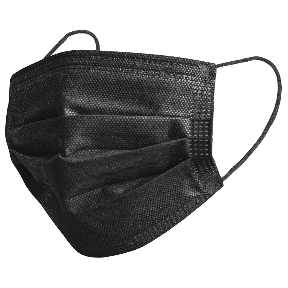 3 PLY DISPOSABLE SURGICAL MASK (BLACK) 50CT