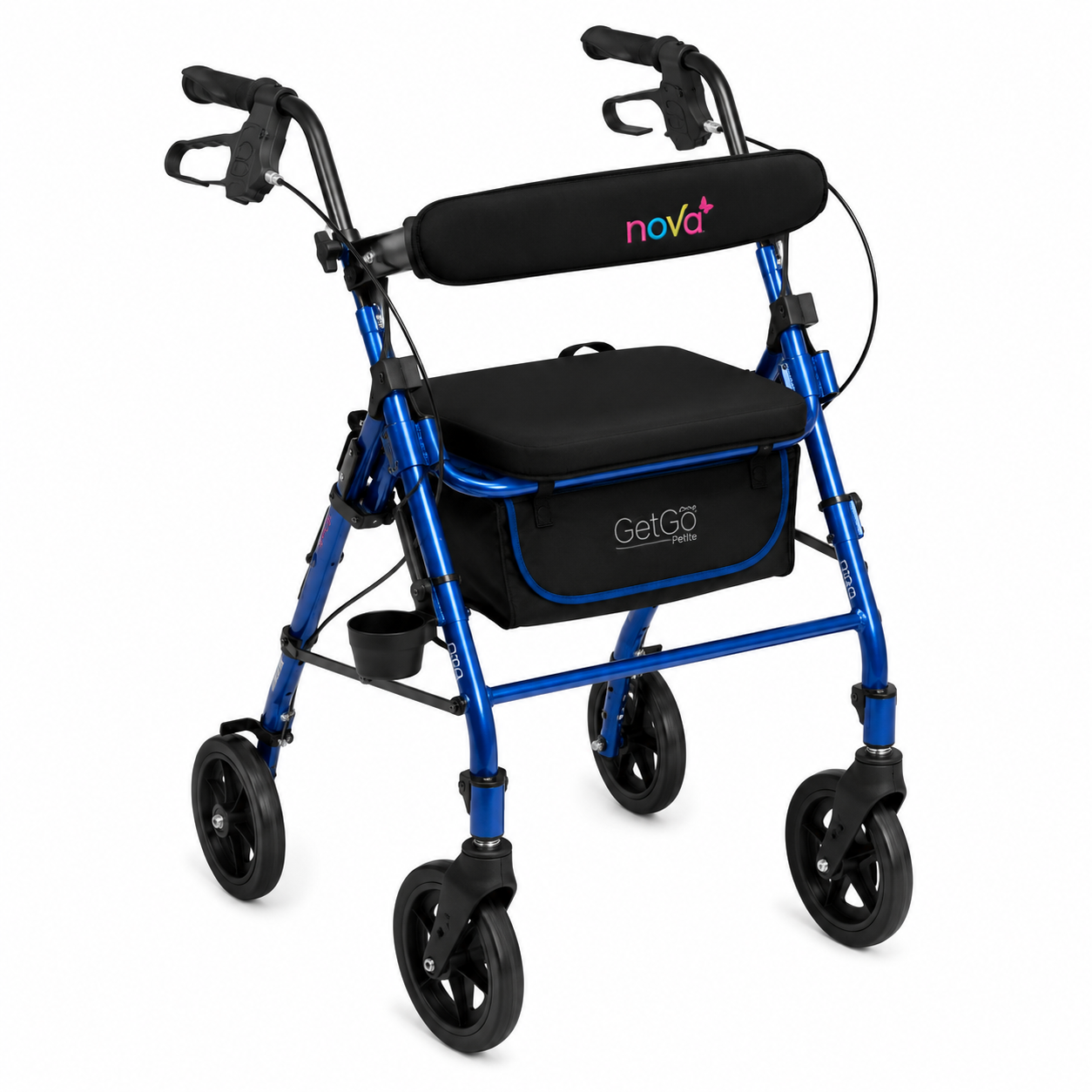 GetGO PETITE WALKER-BLUE W/P #4208CBL