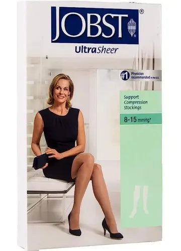 JOBST ULTRA SHEER LARGE PANTYHOSE BLACK 8-15 MMHG #117247