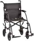 NOVA TRANSPORT CHAIR 19" D/A LIGHTWEIGHT BLACK #379BK