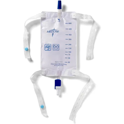 MEDLINE FLIP DRAIN LEG BAG 600ML #URO5454