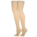 TRUFORM COMPRESSION STOCKINGS THIGH HIGH CLOSED TOE XL-LARGE BEIGE #8848-BG