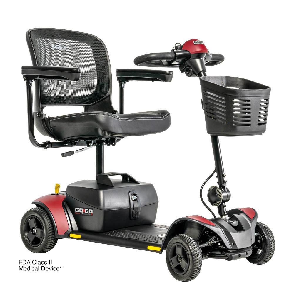 PRIDE GO-GO ELITE TRAVELER 2 (4 WHEEL) MOBILITY SCOOTER