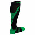 CSX COMPRESSION SPORT SOCKS 15-20 MMHG KNEE HIGH GREEN/BLACK XL #X200GB-XL