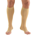 TRUFORM COMPRESSION STOCKINGS  KNEE HIGH OPEN TOE 20-30 MMHG SMALL BEIGE #865-S