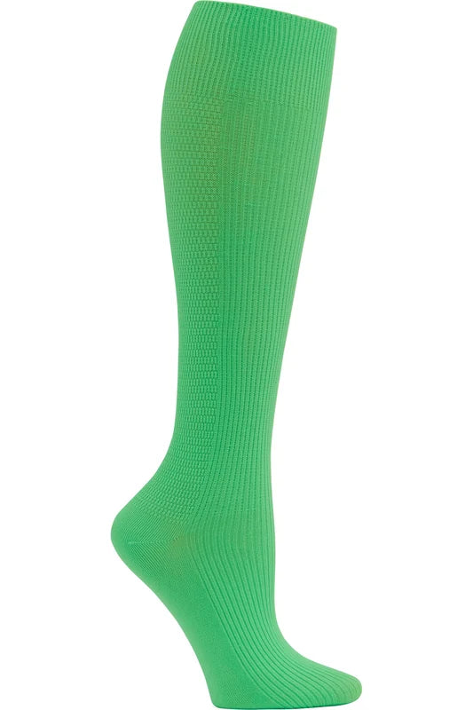 CHEROKEE COMPRESSION SOCKS LADIES 6-11 REGULAR 8-12 MMHG GLITZY GREEN