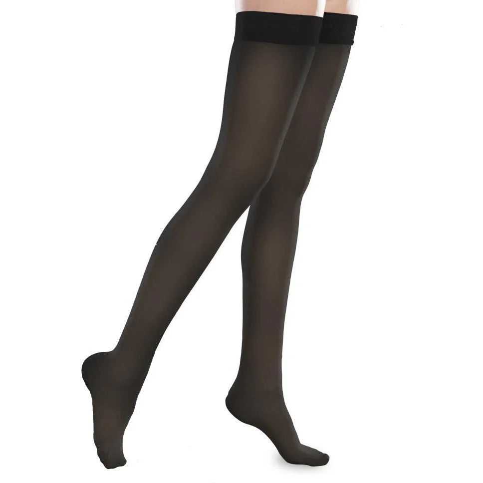 EASE LARGE LONG THIGH HIGH CLOSED TOE BLACK #54235