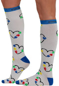 CHEROKEE COMPRESSION SOCKS LADIES 6-11 REGULAR 8-12 MMHG LOVE YOU TO PIECES #LYTPC