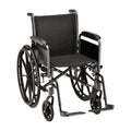 NOVA 18" STEEL WHEELCHAIR DETACHABLE ARMS AND FOOTRESTS