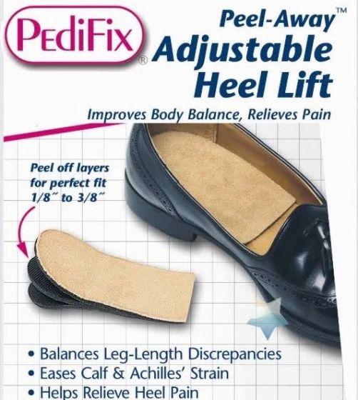PEDIFIX PEEL-AWAY ADJUSTABLE HEEL LIFT LARGE #P6582-L
