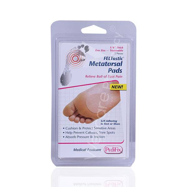 PEDIFIX FELTASTIC METATARSAL PADS 1/8" THICK 2 PIECES ONE SIZE #P8501