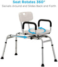 NOVA SLIDING SWIVEL TRANSFER BENCH #9076