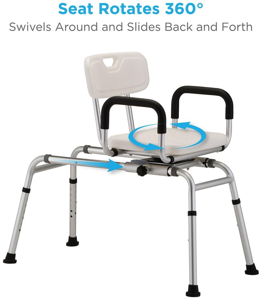 NOVA SLIDING SWIVEL TRANSFER BENCH #9076
