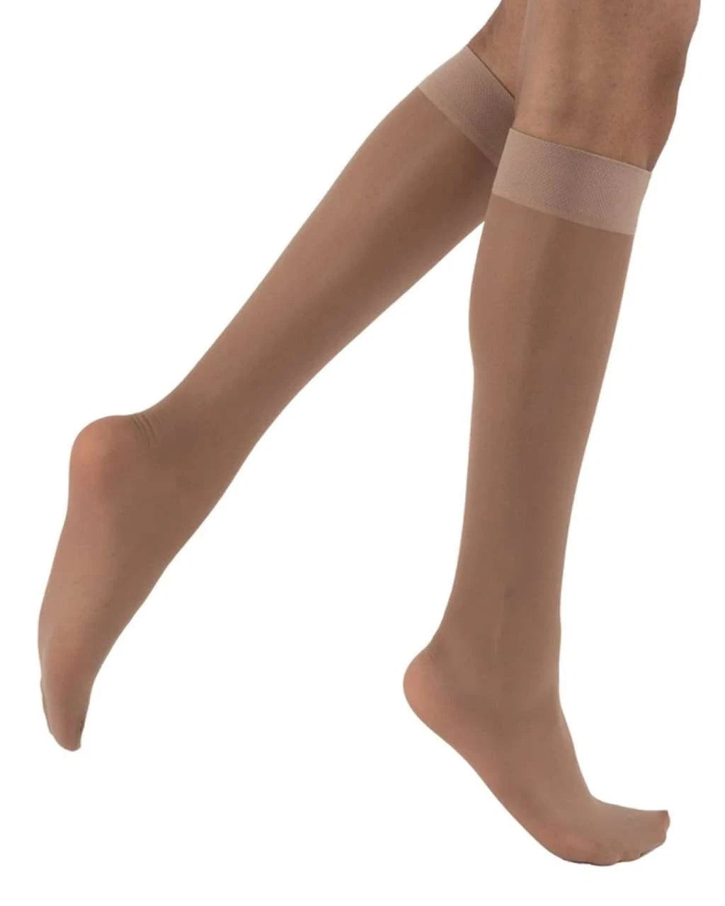 ACTIVA SHEER THERAPY 15-20 MMHG KNEE HIGH QUEEN NUDE #H2305