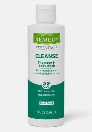MEDLINE REMEDY ESSENTIALS CLEANSE SHAMPOO & BODY WASH GEL #MSC092SBW08