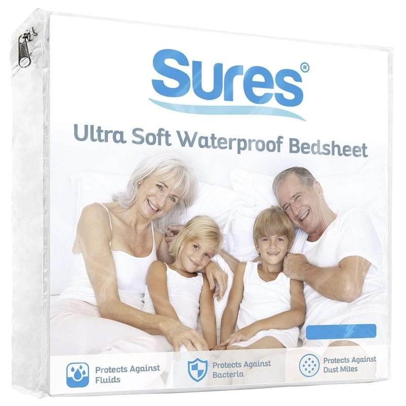 VIVE SURES ULTRA SOFT WATERPROOF BEDSHEET FULL 2-PACK #LVA1058FUL2