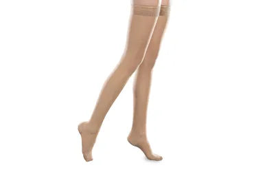 EASE 15-20 MMHG THIGH HIGH MEDIUM SHORT CLOSED TOE SAND #52420
